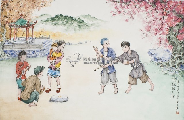 黃金田於丁亥年花月創作之玩橡乳槍藏品圖，第1張