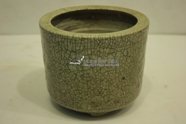 仿哥窯式直筒香爐藏品圖，第1張