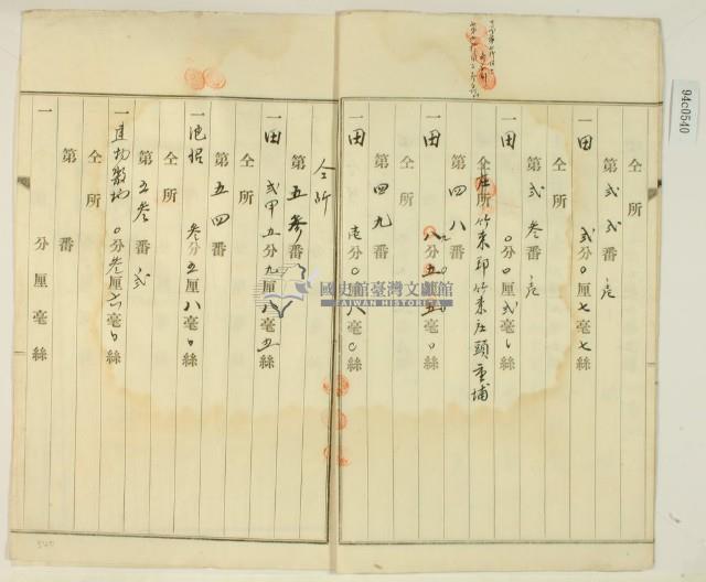 大正十年十一月三日林疇胎權變更証書藏品圖，第8張