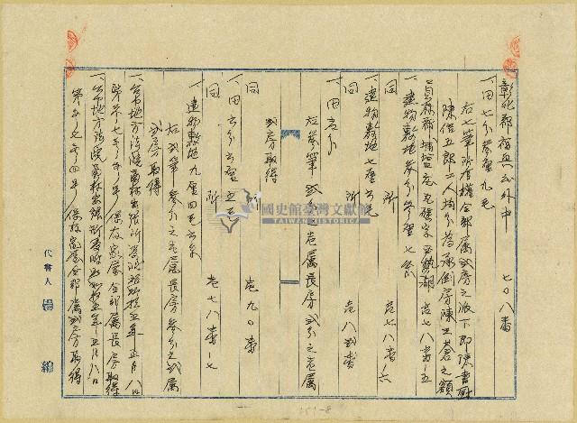 昭和十五年陳添旺等立鬮分合約書藏品圖，第8張