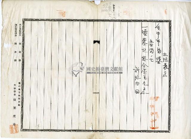昭和十一年賴錫等地目變更登記申請書藏品圖，第8張
