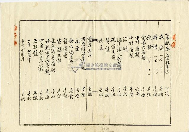 陳氏兄弟同居共爨之契約及器具物品目錄藏品圖，第7張