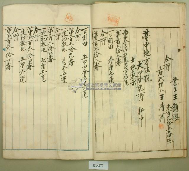大正元年王漳業主權保存登記申請書副本藏品圖，第7張