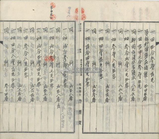 昭和拾八年八月九日蔡猷錚蔡貫一蔡貫二從兄弟分爨協議財產分配契約書藏品圖，第7張