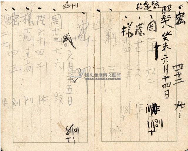 昭和十八年周天遊等帳簿藏品圖，第33張