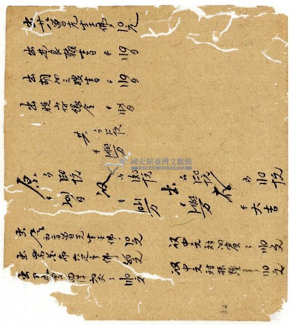 光緒二年陳協和號出入數簿藏品圖，第33張