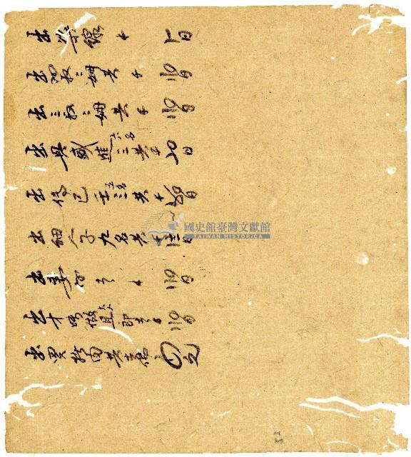 光緒二年陳協和號出入數簿藏品圖，第53張