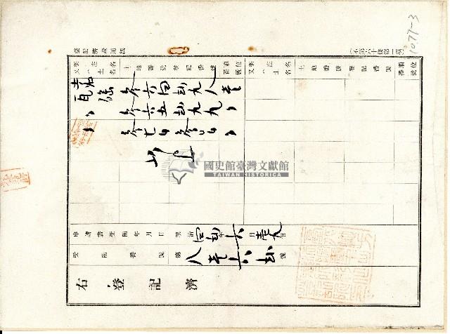 明治四十三年業主詹仁向彰化登記所提業主權保存登記申請書藏品圖，第3張