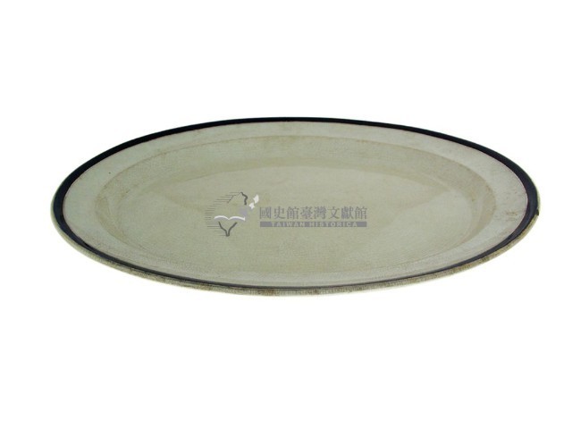 藍口白瓷橢圓形盤（多件）藏品圖，第3張