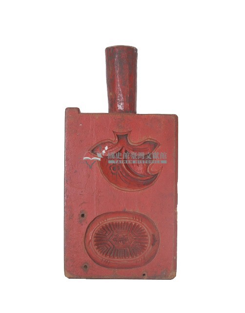 棗紅色四面魚紋香字銅錢紋仙桃春字龜紋木製製粿模具藏品圖，第3張