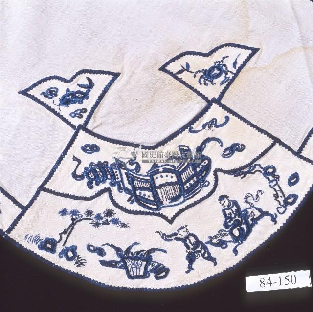 金榜題名吉祥繡扇形肚兜藏品圖，第3張