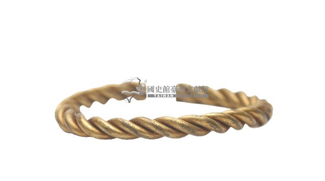 金屬製繩紋手環一對藏品圖，第3張