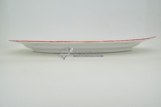 紅口白地橢圓形長盤藏品圖，第3張