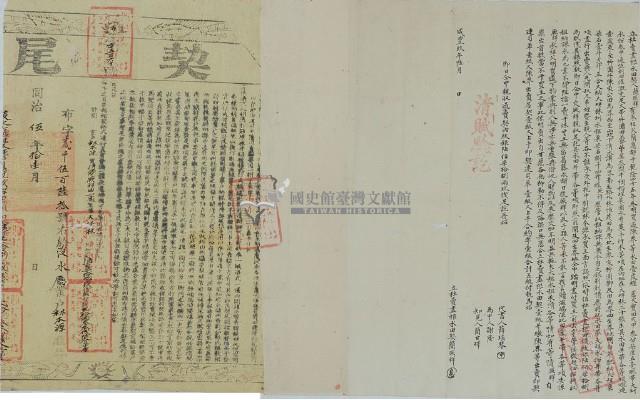 咸豐九年簡厥祥立杜賣盡根水田契藏品圖，第3張