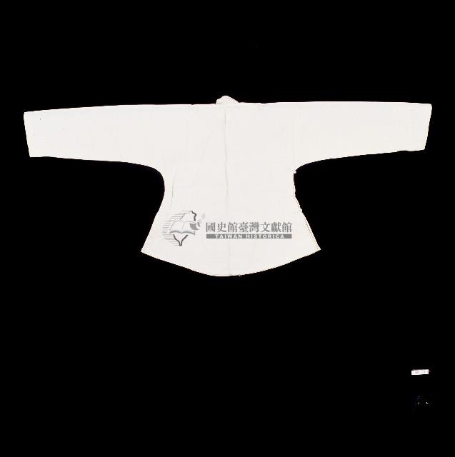 臺灣漢人族群女性白色立領大襟衫藏品圖，第3張