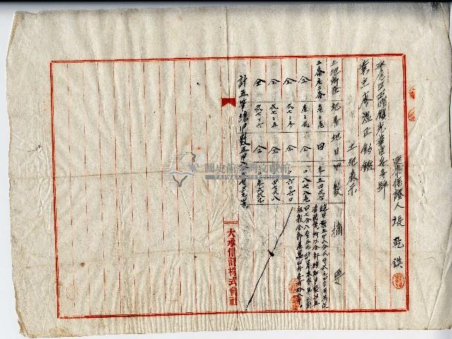 民國三十六年廖溫正土地贌耕契約書藏品圖，第3張