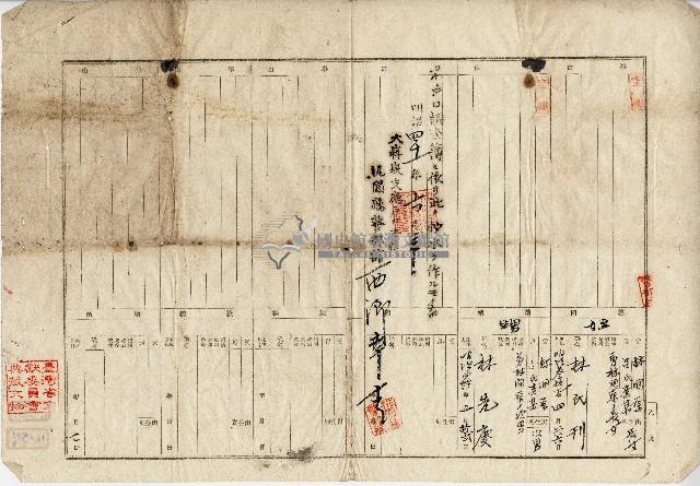 明治四十一年林開磊戶口調查抄本藏品圖，第3張