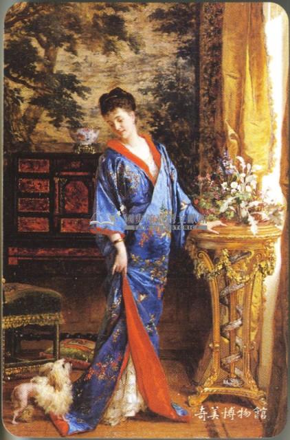 奇美博物館穿和服的女人撲克牌藏品圖，第3張