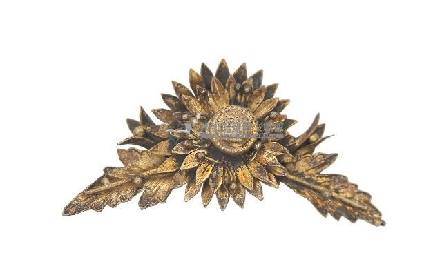 金屬製花卉雕花髮釵一對藏品圖，第3張