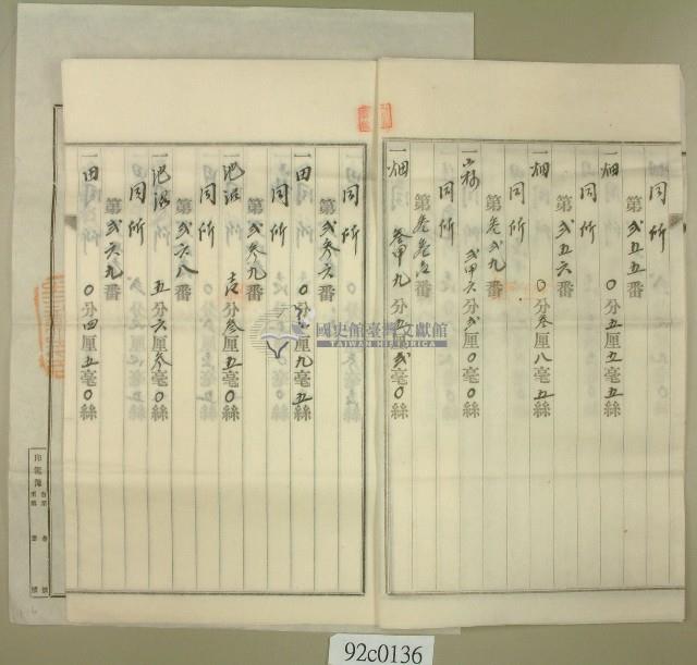 大正十三年范朝燈共有權壹部賣渡証書藏品圖，第3張