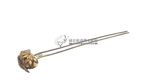 金屬製雕花髮釵藏品圖，第3張
