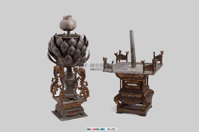 錫製龍燭臺藏品圖，第3張