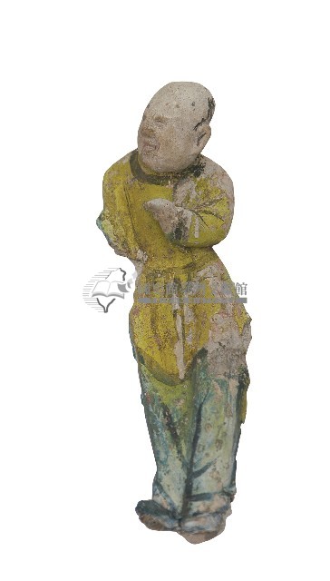 黃衣泥塑人一對藏品圖，第3張