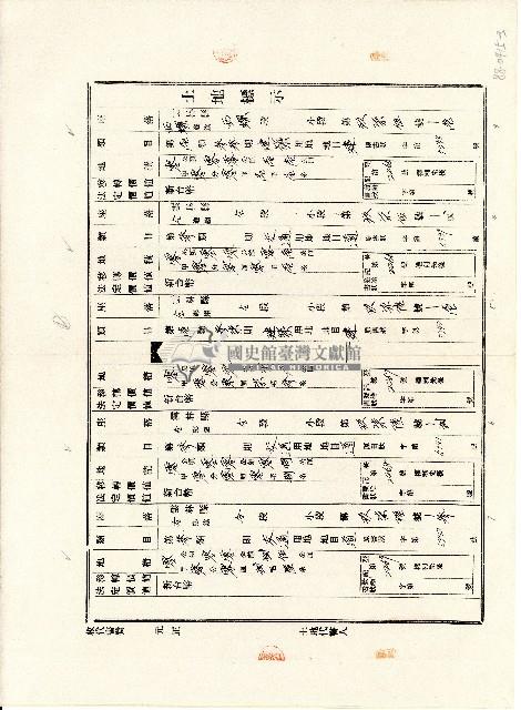 中華民國肆拾玖年廖溫正填具土地權利書狀補發登記申請書藏品圖，第3張