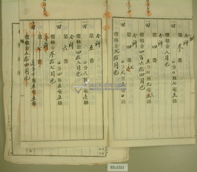 大正十二年黃金水等所有權相續登記申請書藏品圖，第3張