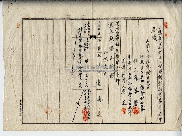 民國三十六年廖蕃薯土地贌耕契約書藏品圖，第3張