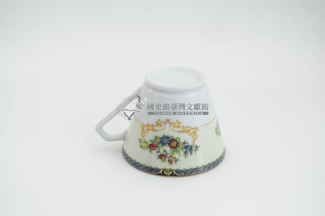 醬口五彩貼花折枝花卉紋咖啡杯藏品圖，第3張