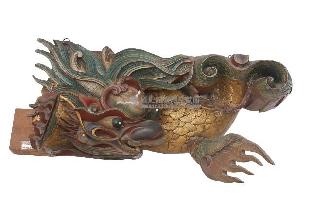 木雕鰲魚一對藏品圖，第3張