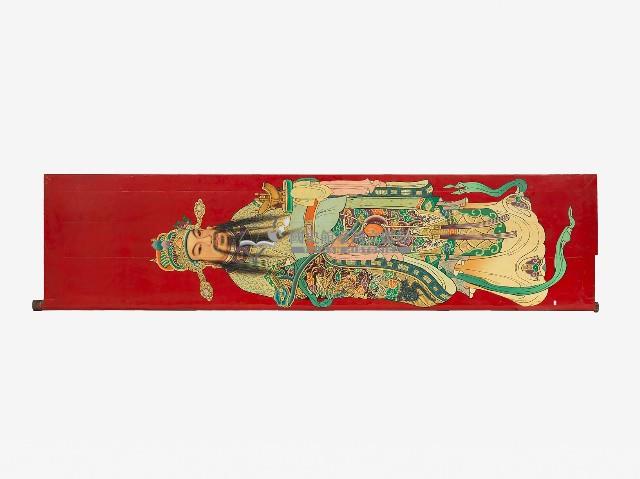 彩繪富貴晉爵之寺廟木門一對藏品圖，第2張