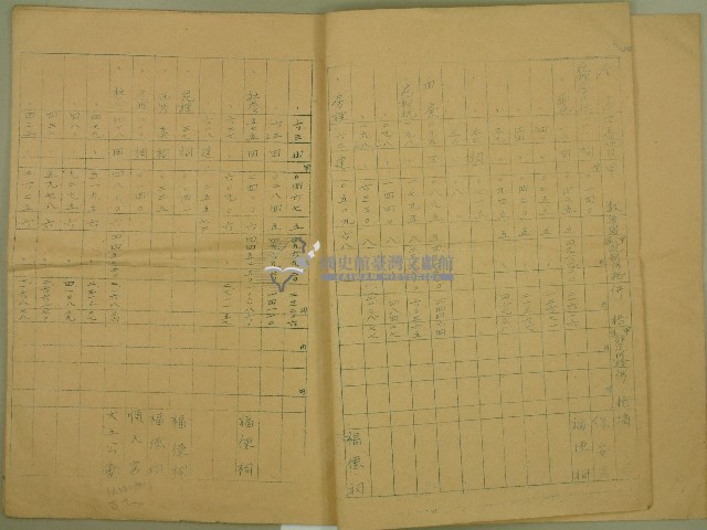 日治時期苑裡庄役場寺廟神明會所屬財產表示藏品圖，第3張
