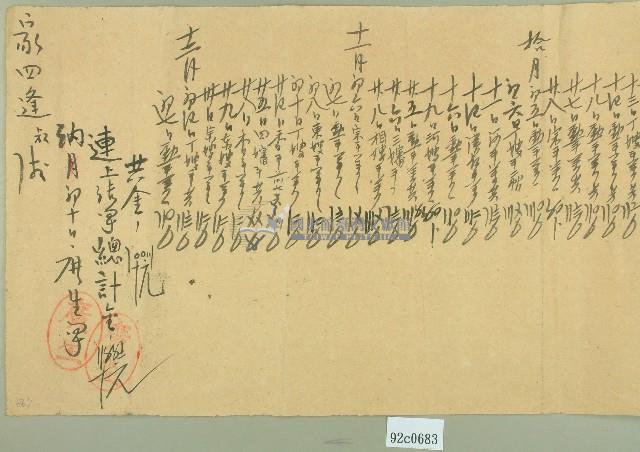 昭和元年 一九二六 廣生致家四逢叔通知書藏品圖，第3張