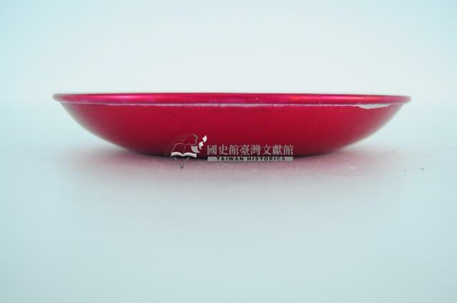 紅地白折枝萱草紋鋁製疊藏品圖，第3張