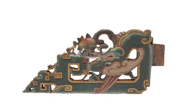 木雕拐子龍一對藏品圖，第3張