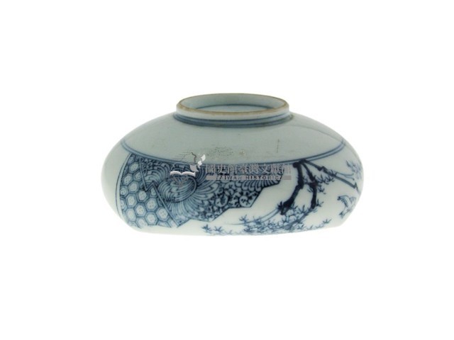 青花錦地庭院紋方型斂口碗（多組）藏品圖，第3張