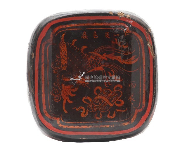 深紅竹製單人皮枕藏品圖，第3張