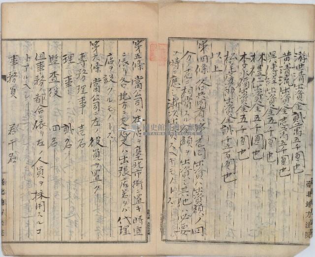 大正八年臺北地方法院公證林木川等七人共同營業契約證書謄本藏品圖，第3張