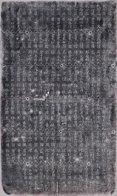 臺南孔子廟重修捐題碑記拓本藏品圖，第1張