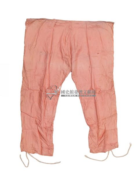 粉紅色素面長褲藏品圖，第1張