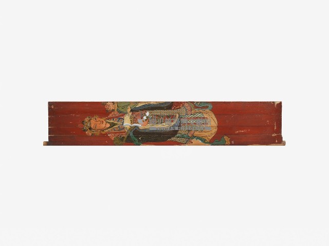 彩繪仙女與香花燈果之寺廟木門藏品圖，第2張