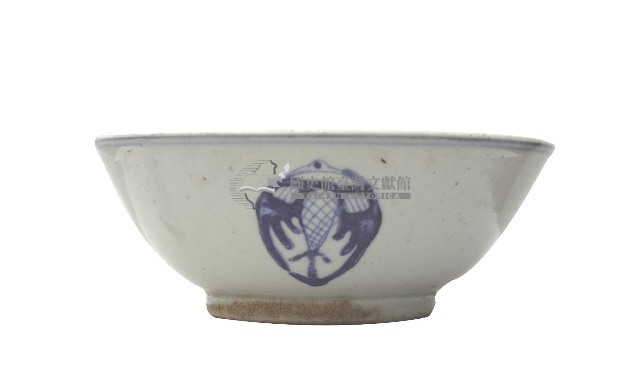 青花橢圓形紋碗藏品圖，第1張
