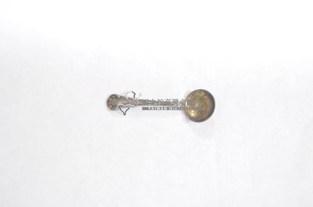 銀質府徽紋圓口小型湯匙藏品圖，第1張