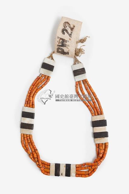 排灣族石板串珠項鍊藏品圖，第1張