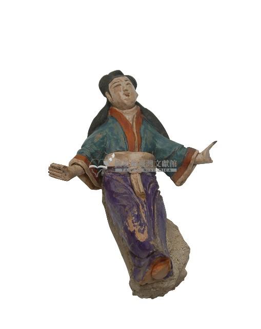 綠衣女性交趾陶藏品圖，第1張