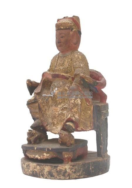 木雕吳府王爺像藏品圖，第1張