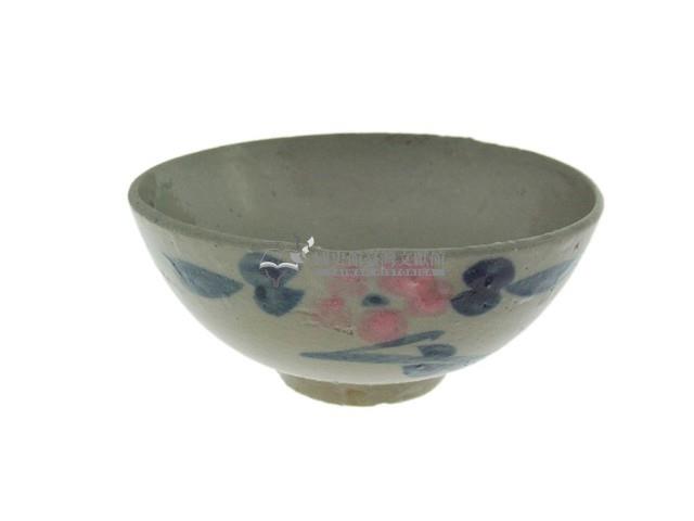 青花點彩寫意花卉紋瓷碗（多組）藏品圖，第1張