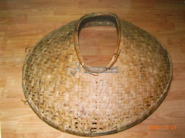 竹編中空晴雨二用斗笠藏品圖，第1張